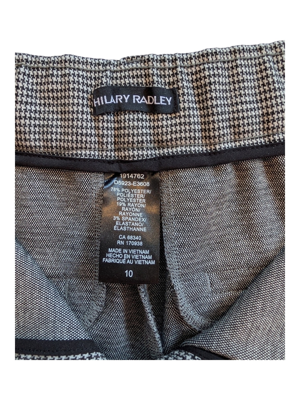 Hilary Radley Black And White Wide-Leg Women's Dress Pants - Picture 7 of 10
